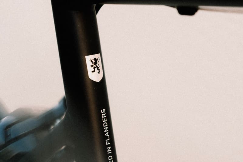 Close-up of a bicycle frame where the top tube meets the seat tube